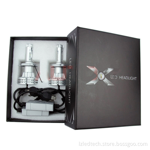 H4 9003 HB2 PHI-ZES LED Headlight Kit High Power 25w 3600lm Replace for Halogen or HID Bulbs